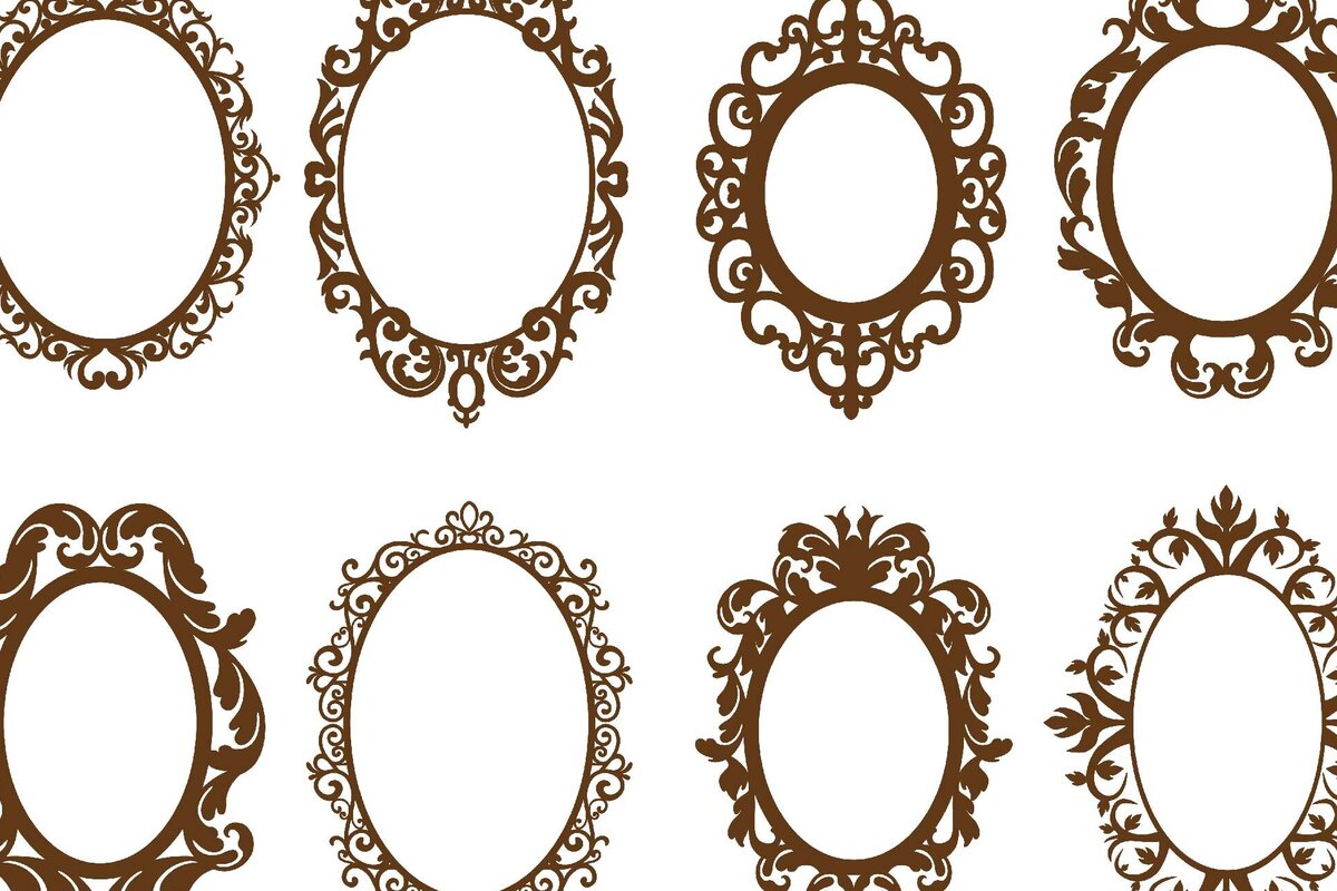 Intra απο ξύλο plywood 3mm-4mm πάχος - Διακοσμητικό Οβάλ Πλαίσιο Καθρέφτη Κοπή Laser Δίασταση 20x25 cm INTRAFABR-124706988