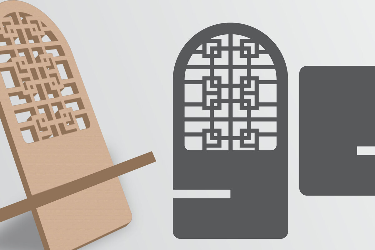 Intra απο ξύλο plywood 3mm-4mm πάχος - Διακοσμητική θήκη τηλεφώνου Lasercut Δίασταση 30x20 cm INTRAFABR-119953349