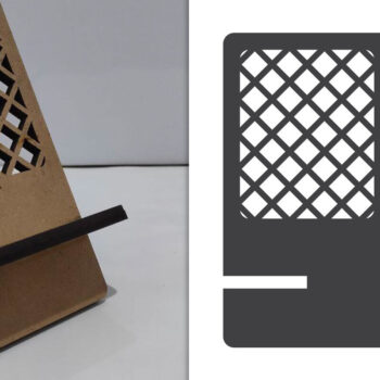 Intra απο ξύλο plywood 3mm-4mm πάχος - Διακοσμητική θήκη τηλεφώνου Lasercut Δίασταση 30x20 cm INTRAFABR-115984446 - Image 1