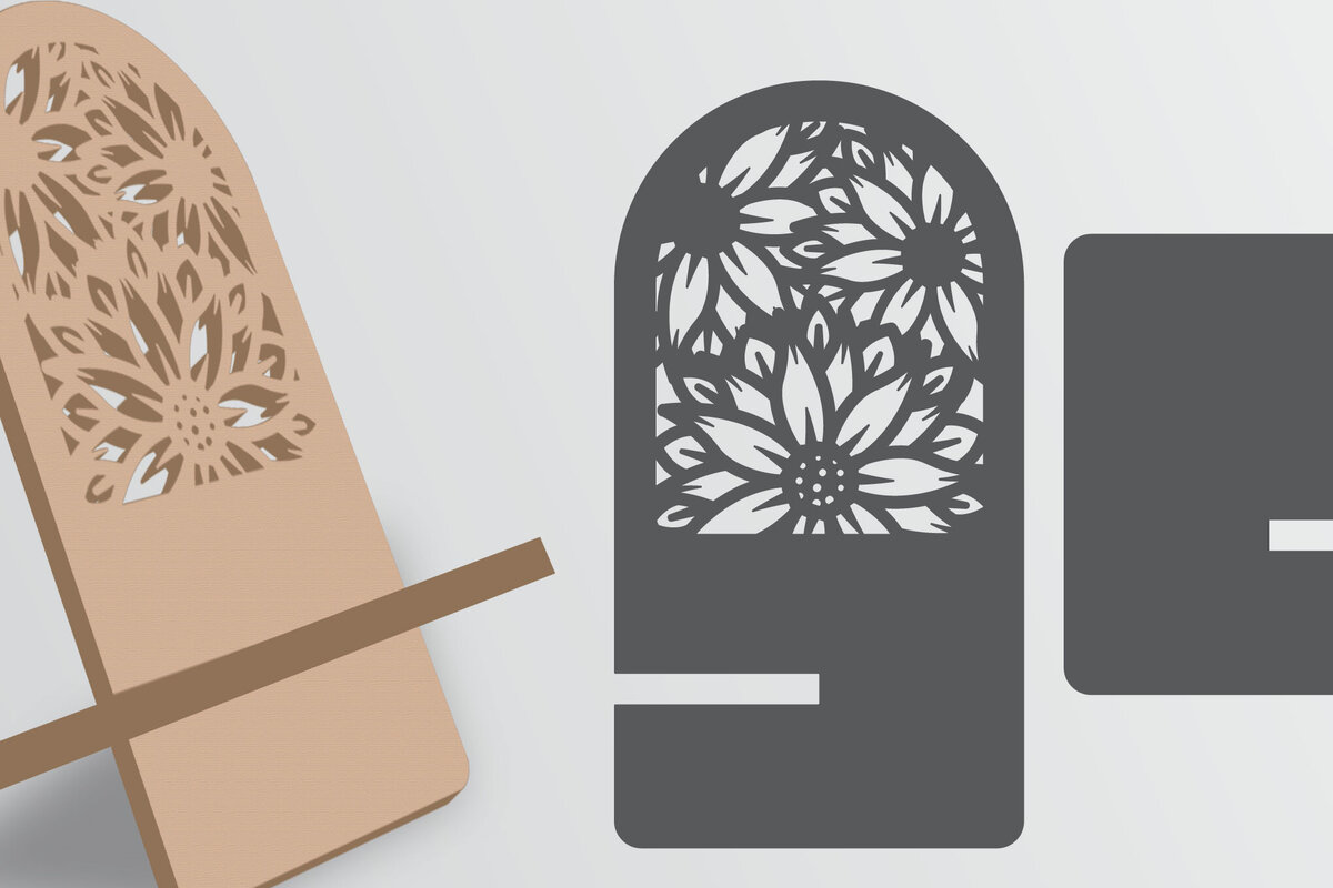 Intra απο ξύλο plywood 3mm-4mm πάχος - Διακοσμητική θήκη τηλεφώνου Lasercut Δίασταση 30x20 cm INTRAFABR-119953239