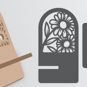 Intra απο ξύλο plywood 3mm-4mm πάχος - Διακοσμητική θήκη τηλεφώνου Lasercut Δίασταση 30x20 cm INTRAFABR-119953254 - Image 1