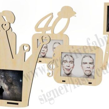 Intra απο ξύλο plywood 3mm-4mm πάχος - Διακοσμητική κορνίζα για CNC Laser Cut Δίασταση 20x25 cm INTRAFABR-36793433 - Image 5