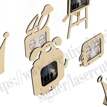 Intra απο ξύλο plywood 3mm-4mm πάχος - Διακοσμητική κορνίζα για CNC Laser Cut Δίασταση 20x25 cm INTRAFABR-36793433 - Image 6