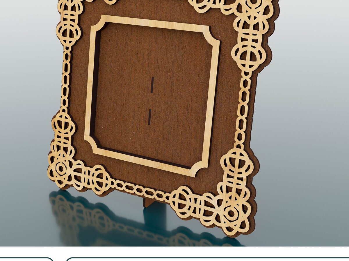 Intra απο ξύλο plywood 3mm-4mm πάχος - Διακοσμητική κορνίζα φωτογραφιών Laser Cut  Δίασταση 300x300 cm INTRAFABR-59676344