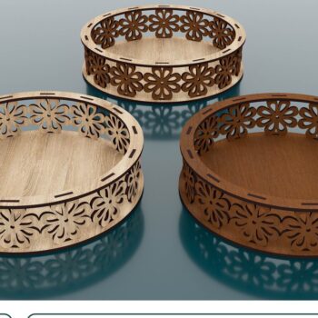 Intra απο ξύλο plywood 3mm-4mm πάχος - Διακοσμητικά Στρογγυλά Αρχεία  Δίασταση 200x200 cm INTRAFABR-54681300 - Image 1