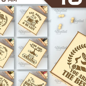 Intra απο ξύλο plywood 3mm-4mm πάχος - Διακοσμητικά κουτιά αποθήκευσης LaserCut Bundle Δίασταση 30x20 cm INTRAFABR-98047033 - Image 1