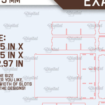 Intra απο ξύλο plywood 3mm-4mm πάχος - Διακοσμητικά κουτιά αποθήκευσης LaserCut Bundle Δίασταση 30x20 cm INTRAFABR-98047033 - Image 2