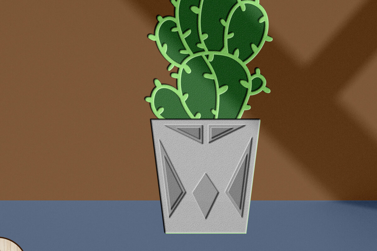 Intra απο ξύλο plywood 3mm-4mm πάχος - Διακοσμητικό πρότυπο παχύφυτου,  Δίασταση 3x5 cm INTRAFABR-100718964