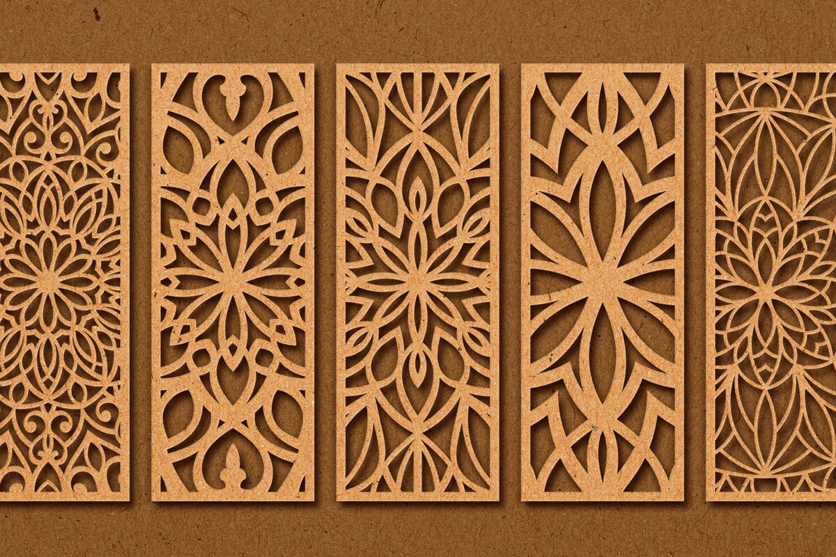 Intra απο ξύλο plywood 3mm-4mm πάχος - Διακοσμητικό πάνελ κοπής λέιζερ  26 Δίασταση 6x6 cm INTRAFABR-74596125