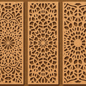 Intra απο ξύλο plywood 3mm-4mm πάχος - Διακοσμητικό πάνελ κοπής λέιζερ  28 Δίασταση 6x6 cm INTRAFABR-74597182