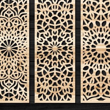 Intra απο ξύλο plywood 3mm-4mm πάχος - Διακοσμητικό πάνελ κοπής λέιζερ  28 Δίασταση 6x6 cm INTRAFABR-74597182 - Image 2