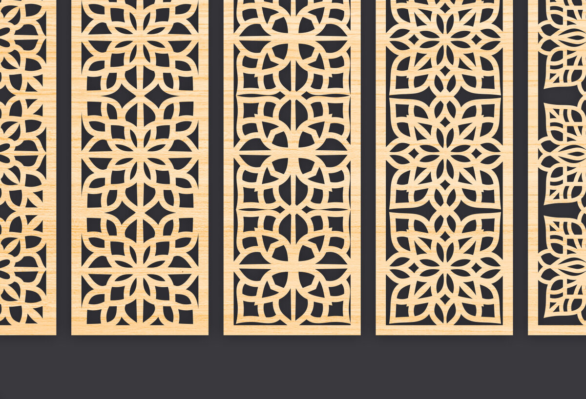 Intra απο ξύλο plywood 3mm-4mm πάχος - Διακοσμητικό  Laser Cut Panel Wall Dec Δίασταση 6x6 cm INTRAFABR-86094466