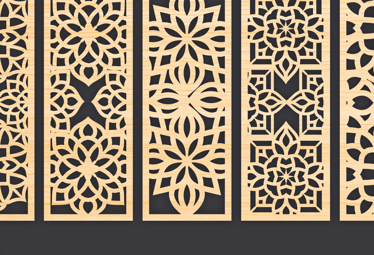 Intra απο ξύλο plywood 3mm-4mm πάχος - Διακοσμητικό  Laser Cut Panel Wall Deco Δίασταση 6x6 cm INTRAFABR-86093801