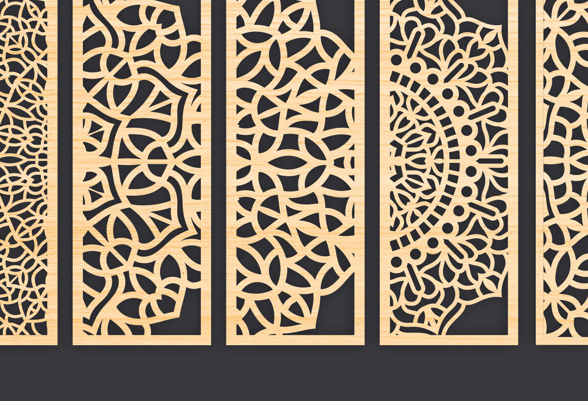 Intra απο ξύλο plywood 3mm-4mm πάχος - Διακοσμητικό  Laser Cut Panel Wall Deco Δίασταση 6x6 cm INTRAFABR-86093820