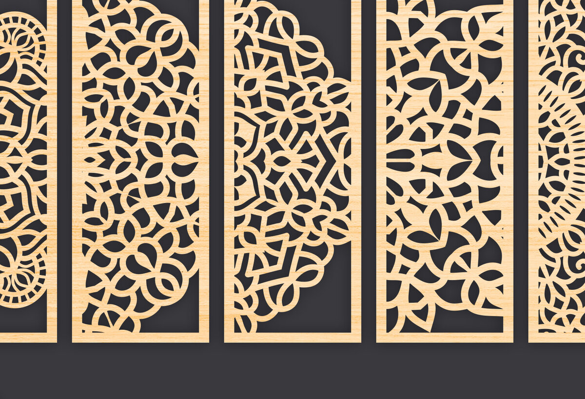 Intra απο ξύλο plywood 3mm-4mm πάχος - Διακοσμητικό  Laser Cut Panel Wall Deco Δίασταση 6x6 cm INTRAFABR-86093830