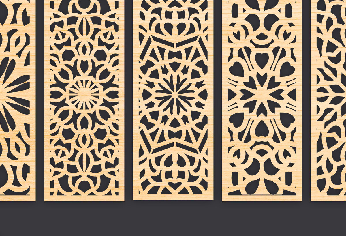 Intra απο ξύλο plywood 3mm-4mm πάχος - Διακοσμητικό  Laser Cut Panel Wall Deco Δίασταση 6x6 cm INTRAFABR-86093193