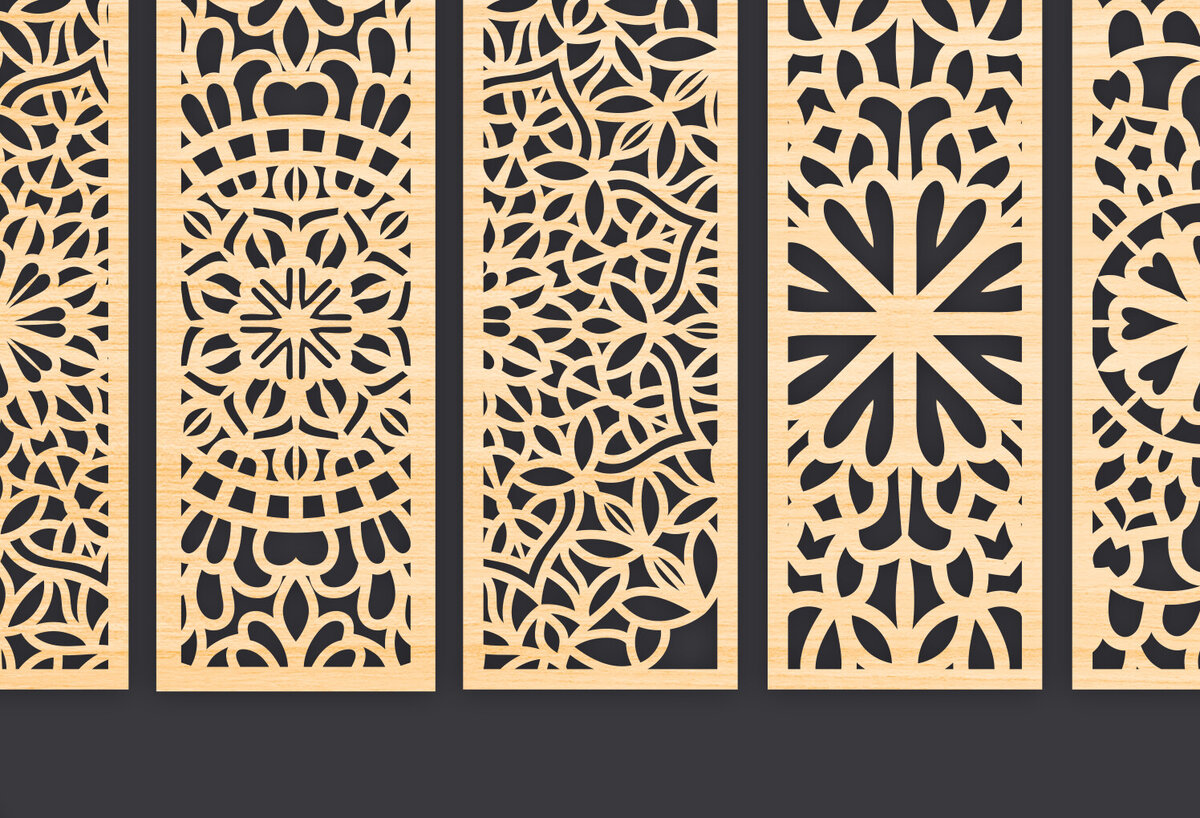 Intra απο ξύλο plywood 3mm-4mm πάχος - Διακοσμητικό  Laser Cut Panel Wall Deco Δίασταση 6x6 cm INTRAFABR-86093237