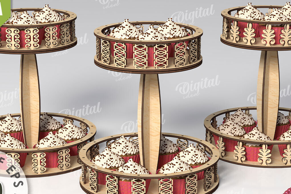 Intra απο ξύλο plywood 3mm-4mm πάχος - Διακοσμητικοί Δίσκοι Δίσκοι Κοπής Laser Δίασταση 30x20 cm INTRAFABR-110761279