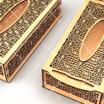 Intra απο ξύλο plywood 3mm-4mm πάχος - Πακέτο διακοσμητικής θήκης χαρτιού  Δίασταση 6x6 cm INTRAFABR-124838623 - Image 3