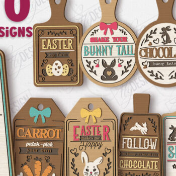 Intra απο ξύλο plywood 3mm-4mm πάχος - Διακοσμητικές vintage πασχαλινές σανίδες Δίασταση 15x15 cm INTRAFABR-117198461 - Image 1