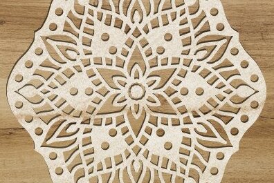 Intra απο ξύλο plywood 3mm-4mm πάχος - Διακοσμητικό τοίχου Mandala Κοπή Laser Δίασταση 30x30 cm INTRAFABR-41585539