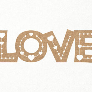 Intra απο ξύλο plywood 3mm-4mm πάχος - Διακοσμητικό   Topper για Γαμήλια Τούρτα Δίασταση 30x20 cm INTRAFABR-24757197