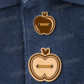 Intra απο ξύλο plywood 3mm-4mm πάχος - Διακοσμητικά Ξύλινα Κουμπιά Κοπή Laser Δίασταση 30x20 cm INTRAFABR-113842959 - Image 1