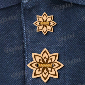 Intra απο ξύλο plywood 3mm-4mm πάχος - Διακοσμητικά Ξύλινα Κουμπιά Κοπή Laser Δίασταση 30x20 cm INTRAFABR-113842994