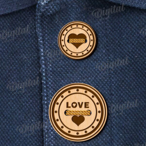 Intra απο ξύλο plywood 3mm-4mm πάχος - Διακοσμητικά Ξύλινα Κουμπιά Κοπή Laser Δίασταση 30x20 cm INTRAFABR-113843011