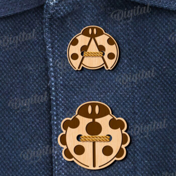 Intra απο ξύλο plywood 3mm-4mm πάχος - Διακοσμητικά Ξύλινα Κουμπιά Κοπή Laser Δίασταση 30x20 cm INTRAFABR-113842629 - Image 1