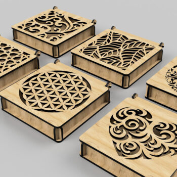 Intra απο ξύλο plywood 3mm-4mm πάχος - Διακοσμητικό Ξύλινο Κουτί Δώρου Κοπή Laser Δίασταση 110x110 cm INTRAFABR-108551809 - Image 6