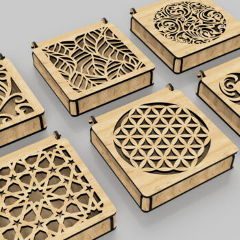 Intra απο ξύλο plywood 3mm-4mm πάχος - Διακοσμητικό Ξύλινο Κουτί Δώρου Κοπή Laser Δίασταση 110x110 cm INTRAFABR-108551809 - Image 7