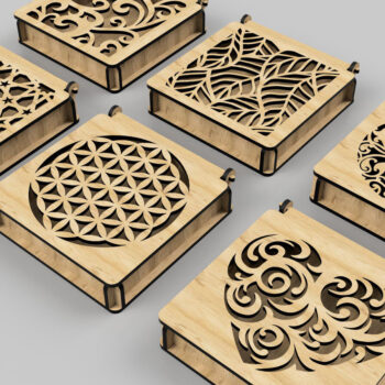 Intra απο ξύλο plywood 3mm-4mm πάχος - Διακοσμητικό Ξύλινο Κουτί Δώρου Κοπή Laser Δίασταση 110x110 cm INTRAFABR-108551809 - Image 10
