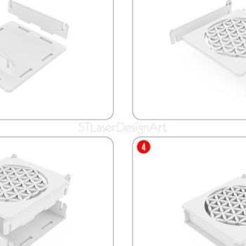 Intra απο ξύλο plywood 3mm-4mm πάχος - Διακοσμητικό Ξύλινο Κουτί Δώρου Κοπή Laser Δίασταση 110x100 cm INTRAFABR-47229698 - Image 6