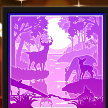 Intra απο ξύλο plywood 3mm-4mm πάχος - Ελάφι Δίασταση 20x20 cm INTRAFABR-27964132 - Image 2