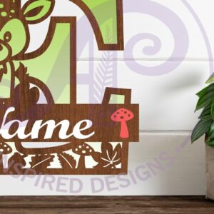 Intra απο ξύλο plywood 3mm-4mm πάχος - Μονόγραμμα με κεφαλαίο ελάφι Επιστολή E  Δίασταση 30x20 cm INTRAFABR-84539501