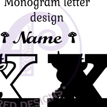 Intra απο ξύλο plywood 3mm-4mm πάχος - Μονόγραμμα με κεφαλαίο ελάφι Επιστολή X  Δίασταση 30x20 cm INTRAFABR-84540039 - Image 3