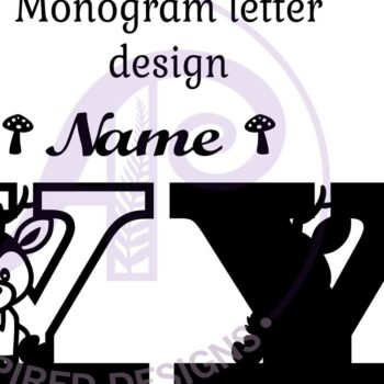 Intra απο ξύλο plywood 3mm-4mm πάχος - Μονόγραμμα με κεφαλαίο ελάφι Επιστολή Y  Δίασταση 30x20 cm INTRAFABR-84540062 - Image 3