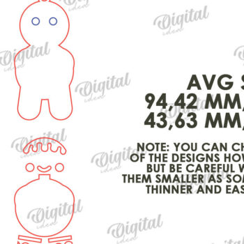 Intra απο ξύλο plywood 3mm-4mm πάχος - Χριστουγεννιάτικο στολίδι ελάφι με λέιζερ Δίασταση 6x6 cm INTRAFABR-111209966 - Image 2