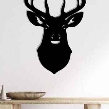 Intra απο ξύλο plywood 3mm-4mm πάχος - Deer Head Laser Cut, Deer Head  Δίασταση 40x50 cm INTRAFABR-118461270 - Image 2