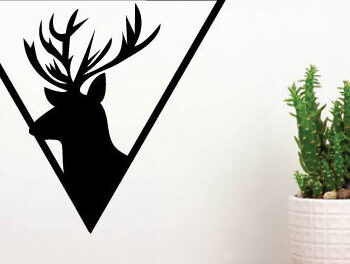 Intra απο ξύλο plywood 3mm-4mm πάχος - Deer Hunting File Cut Laser Art Wall Art  Δίασταση 40x50 cm INTRAFABR-67715711 - Image 2