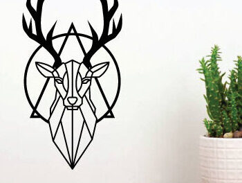 Intra απο ξύλο plywood 3mm-4mm πάχος - Deer Hunting File Cut Laser Art Wall Art Δίασταση 40x50 cm INTRAFABR-67445615 - Image 1