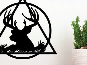 Intra απο ξύλο plywood 3mm-4mm πάχος - Κυνήγι ελαφιών Μεταλλικές επιγραφές Επιγραφές λέιζερ Δίασταση 40x50 cm INTRAFABR-91009702 - Image 2