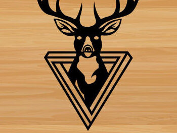 Intra απο ξύλο plywood 3mm-4mm πάχος - Κυνήγι ελαφιών Μεταλλικές επιγραφές Επιγραφές λέιζερ Δίασταση 40x50 cm INTRAFABR-97384995 - Image 2