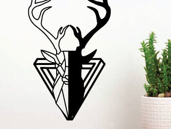 Intra απο ξύλο plywood 3mm-4mm πάχος - Κυνήγι ελαφιών Μεταλλικές επιγραφές Επιγραφές λέιζερ Δίασταση 40x50 cm INTRAFABR-97384995 - Image 4