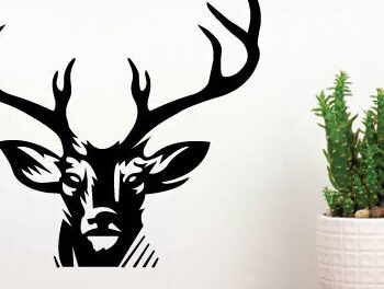 Intra απο ξύλο plywood 3mm-4mm πάχος - Κυνήγι ελαφιών Μεταλλικές επιγραφές Επιγραφές λέιζερ Δίασταση 40x50 cm INTRAFABR-97384995 - Image 6