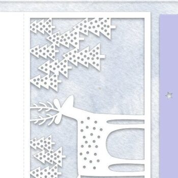 Intra απο ξύλο plywood 3mm-4mm πάχος - Ελάφια στο δάσος Κάρτα  Cut Δίασταση 7x5 cm INTRAFABR-41160318 - Image 2