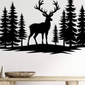 Intra απο ξύλο plywood 3mm-4mm πάχος -  με λέιζερ μεταλλικού τοίχου Deer Δίασταση 3600x3600 cm INTRAFABR-110060081 - Image 2