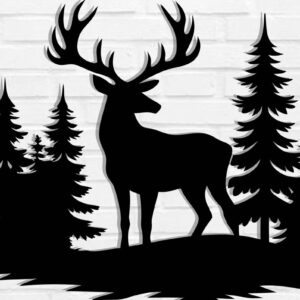 Intra απο ξύλο plywood 3mm-4mm πάχος -  με λέιζερ μεταλλικού τοίχου Deer Δίασταση 3600x3600 cm INTRAFABR-110064633