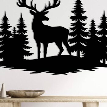 Intra απο ξύλο plywood 3mm-4mm πάχος -  με λέιζερ μεταλλικού τοίχου Deer Δίασταση 3600x3600 cm INTRAFABR-110064633 - Image 2